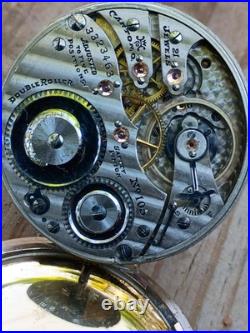 21 Jewels Hampton Railroad Watch working Rare signed Swing Gold Filled Worn Case
