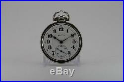 21 Jewels Salesman Display Back Pocket Watch ILLINOIS Bunn Special Case RailRoad