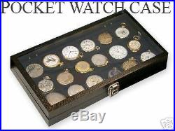 2 Pocket Watch Show Cases Display Antique Jewelry Supply