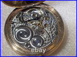 354 Elgin 15 Jewel Wind Hunter Pocket Watch 20 Yr GF Case 0s runs 5 Diamond Rose