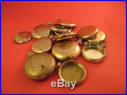 399 Grams Of Gold Filled Pocket Watch Cases For Scrap Gold No Reserve