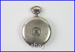 44mm Sterling Silver (. 900) Half Hunter Pocket Watch Case 1030