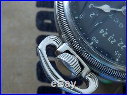 4992B 22 jewels HAMILTON G. C. T. Pocket watch SILVER CASE