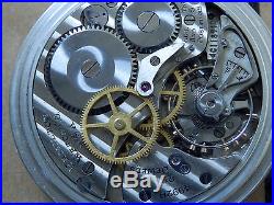 4992B 22 jewels HAMILTON G. C. T. Pocket watch SILVER CASE