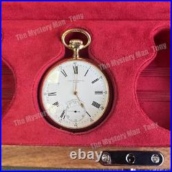 4 Slot Solid Wood Pocket Watch Box Portable Single Pocket Watch Display Storage