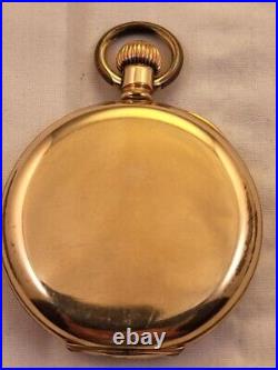 559 P. S. Bartlet Waltham Pocket Watch Gold Filled Hunter Case 17 Jewel 16 Size