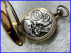 60 HOUR BUNN SPECIAL 21 jewel ILLINOIS pocket watch GORGEOUS GOLD FILLED CASE