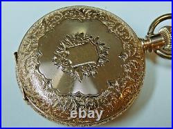 6s SETH THOMAS Pocket Watch 14K GOLD CASE. RUNNING