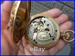 ADAM VOGT Louisville KY Hunting Case Colored Gold Pocket Watch SZ 18 / 1887