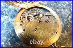 AGASSIZ, TIFFANY 18s 21j HUNTER CASE 20YR. Gold Filled Pocket Watch
