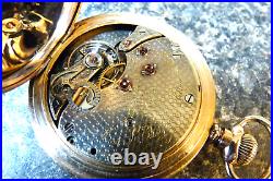 AGASSIZ, TIFFANY 18s 21j HUNTER CASE 20YR. Gold Filled Pocket Watch
