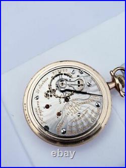 AK Jobe PL Hamilton 18s Pocket Watch Ball 999A 21 Jewel Movement GF Case