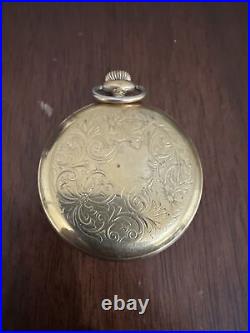ALSTA VINTAGE 8K Gold Case/SWISS MOVEMENT Pocket Watch vintage