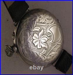 AMAZING ARMES et CYCLES CASE 1900's ULTRA French Wrist Watch MINT Serviced