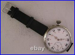 AMAZING ARMES et CYCLES CASE 1900's ULTRA French Wrist Watch MINT Serviced