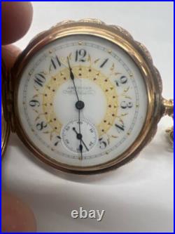 AMERICAN WALTHAM 11 JEWEL DECORATIVE Pocket Watch 1890 6S GRADE H (WBP009393)