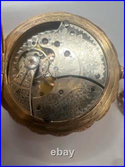 AMERICAN WALTHAM 11 JEWEL DECORATIVE Pocket Watch 1890 6S GRADE H (WBP009393)