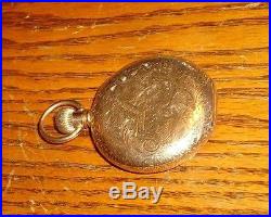 American Waltham Watch Co. Pocket Case #81674 Stamped 14k Gold U. S. Assay Royal