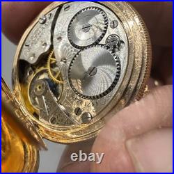 AMERICAN WALTHAM WATCH Pocket Watch 0 Sz. Hunter Case The Watch Works