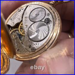 AMERICAN WALTHAM WATCH Pocket Watch 0 Sz. Hunter Case The Watch Works