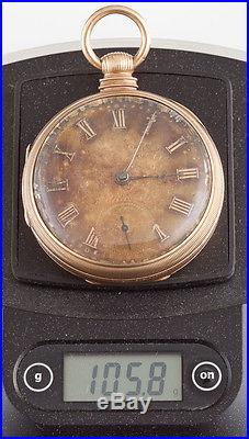 Antique 14k Solid Gold Josh Johnson Liverpool Consular Case Pocket Watch