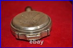 ANTIQUE 1894 ELGIN POCKET WATCH 18s BOX HINGE COIN SILVER HUNTING CASE, RUNS