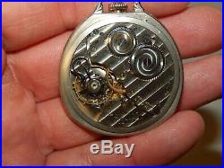 ANTIQUE 1920'S Hamilton 912 17 Jewel Size 12 Pocket Watch in Rare 14k GF Case