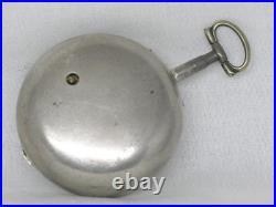 ANTIQUE 57MM M. J. COHEN of BRIGHTON PAIR CASE VERGE FUSEE POCKETWATCH, RUNNING