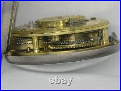 ANTIQUE 57MM M. J. COHEN of BRIGHTON PAIR CASE VERGE FUSEE POCKETWATCH, RUNNING