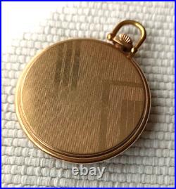 ANTIQUE CYMA OPEN FACE ART DECO CASE SWISS POCKET WATCH FROM Ca 1920