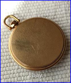 ANTIQUE CYMA OPEN FACE ART DECO CASE SWISS POCKET WATCH FROM Ca 1920