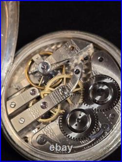 ANTIQUE DESK POCKET WATCH SWISS ROBERT GENEVE CIRCA 1904 With CASE STERLING