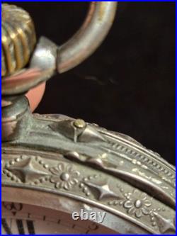 ANTIQUE DESK POCKET WATCH SWISS ROBERT GENEVE CIRCA 1904 With CASE STERLING