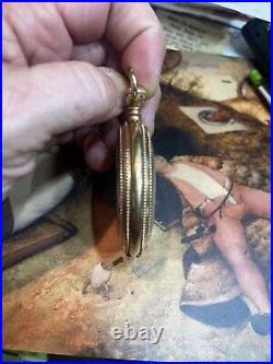 ANTIQUE ELGIN 14K GOLD POCKET WATCH rare