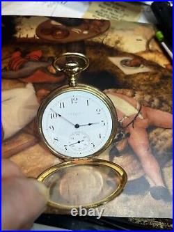 ANTIQUE ELGIN 14K GOLD POCKET WATCH rare