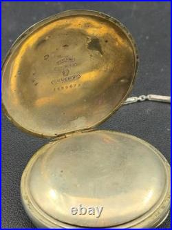 ANTIQUE ELGIN 18 SIZE B. W. RAYMOND 19J GRADE 240 POCKET WATCH with SILVEROID CASE