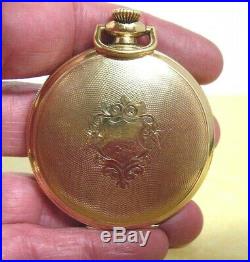 ANTIQUE GOLD ELGIN POCKET WATCH WORKING Cant Open 2nd Back Case Broke Nail Twic