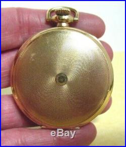 ANTIQUE GOLD ELGIN POCKET WATCH WORKING Cant Open 2nd Back Case Broke Nail Twic