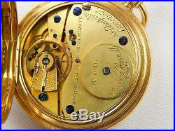 Antique John Bennett 18k Gold Hunting Case Pocket Watch London 36 MM Run Great