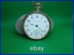 ANTIQUE POCKET WATCH 16s SOUTH BEND 19j 219 FANCY GOLD FILLED CASE! Zz7