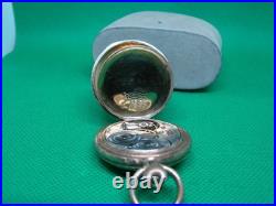 ANTIQUE POCKET WATCH ELGIN 0s 15j GOLD FILLED FANCY HUNTER CASE! Ex7