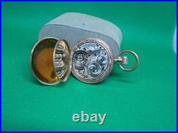 ANTIQUE POCKET WATCH ELGIN 0s 15j GOLD FILLED FANCY HUNTER CASE! Ex7
