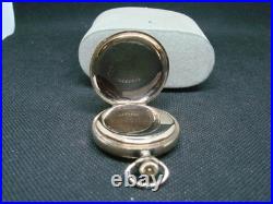 ANTIQUE POCKET WATCH HUNTER CASE GOLD FILLED 36mm ILLINOIS 11j! Aa5