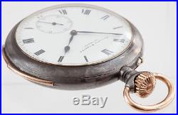Antique Swiss Gunmetal Cased Minute Repeater Pocket Watch Runs High Grade