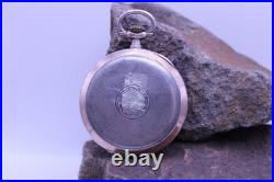 ANTIQUE SWISS POCKET WATCH 800 SILVER CASE 50.3mm FOR REPAIR (A11)