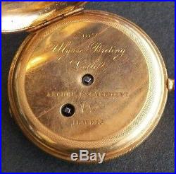 Antique Victorian Vintagesolid 18k Goldulysse Bretinghunter Pocket Watch Case