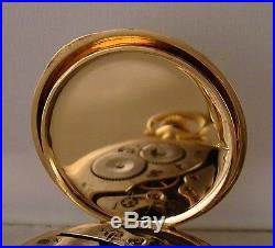ANTIQUE WALTHAM 14k SOLID GOLD HUNTER CASE GREAT LOOKING POCKET WATCH YEAR 1917