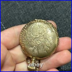 ANTIQUE YELLOW GOLD ELGIN POCKET WATCH With HUNTER CASE RARE