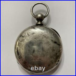 ANTIQUE c. 1887 WALTHAM BROADWAY POCKET WATCH 18S 17J COIN SILVER PERFECTION CASE