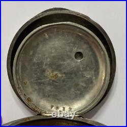 ANTIQUE c. 1887 WALTHAM BROADWAY POCKET WATCH 18S 17J COIN SILVER PERFECTION CASE